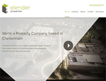 Tablet Screenshot of elenderproperties.com